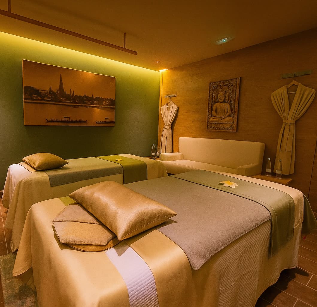 Ambiance apaisante du spa thaï Mor Thai, Guéliz