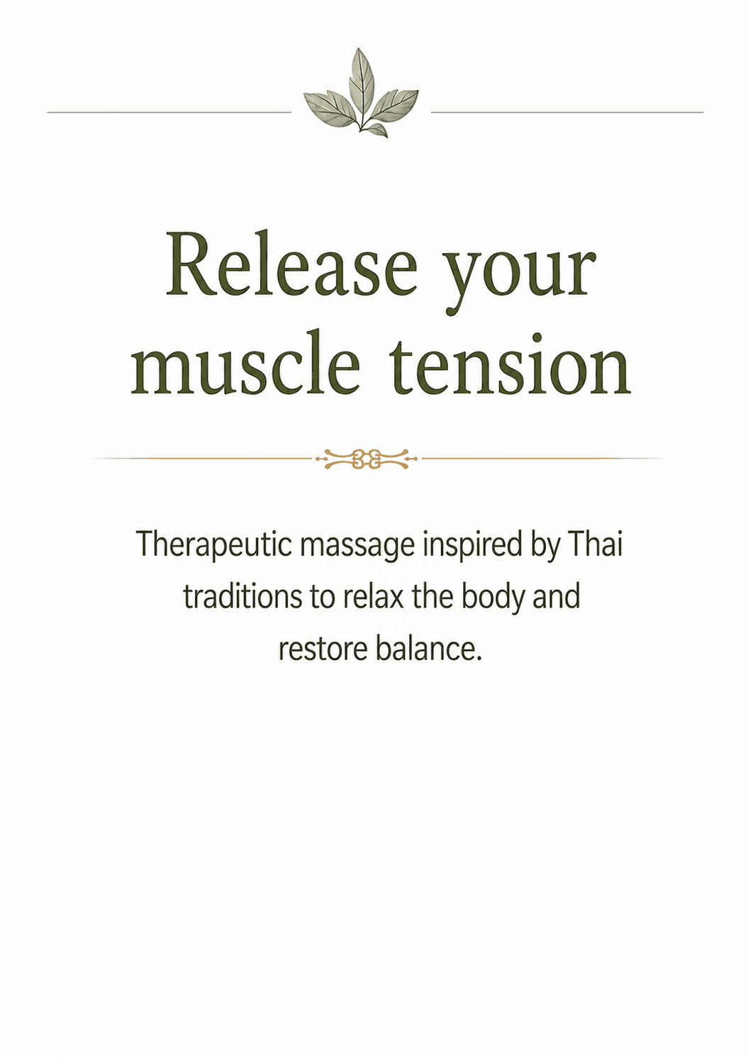 Release your muscle tension
